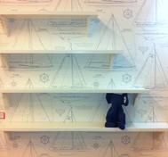 Farmhouse wallshelf with support